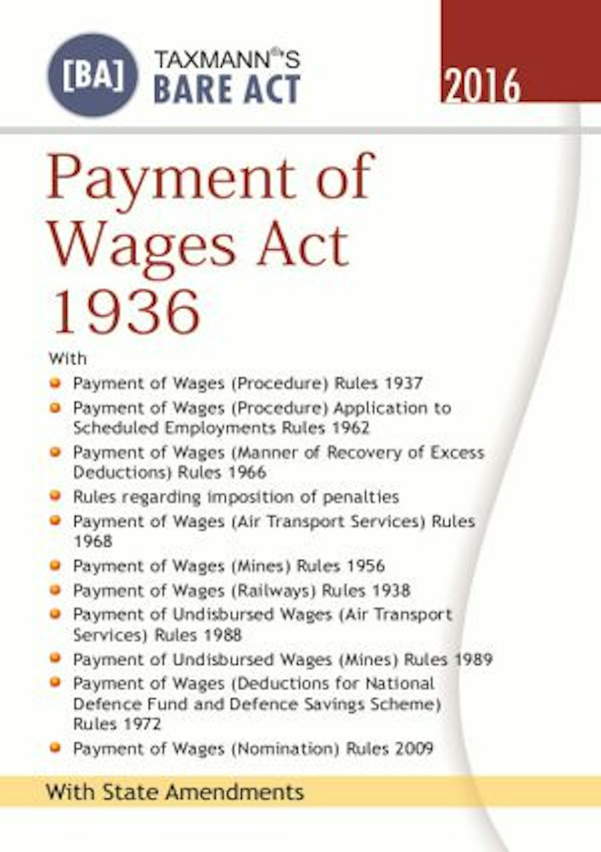 taxmann-s-payment-of-wages-act-1936-with-state-amendments-bare-act